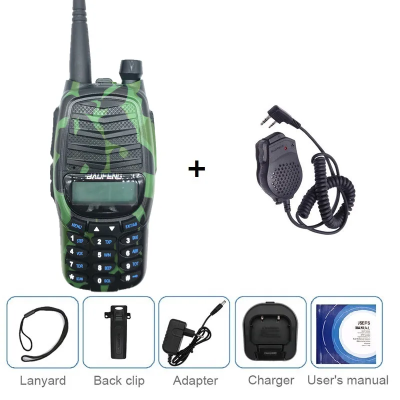 BAOFENG BF-UV990 8 Вт иди и болтай Walkie Talkie “иди и двойной PTT UHF VHF радио, дальность Двухзонный модуль подключения к хосту CB радио станция коротковолновым приемником - Цвет: add MIC