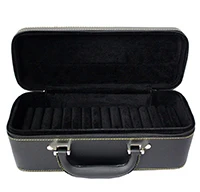 Кожаный браслет коробка для хранения кольцо Дисплей Чехол портативный ювелирный завод 1 шт. леди PU кожа коробка ювелирных изделий - Цвет: Черный