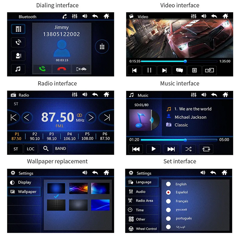 Автомобильный мультимедийный плеер 2 Din 7018 GPS навигация с картой 7 дюймов HD