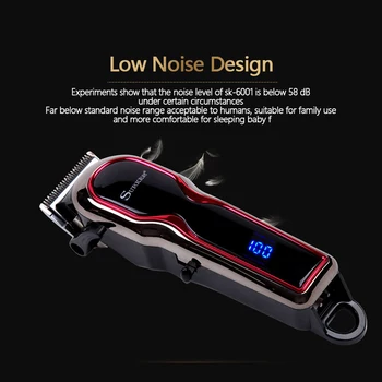 

2020 SURKER SK-6001 Portable Electric Hair Clipper Rechargeable Mini Hair Trimmer Cutting Machine Beard Trimmer Razor Style