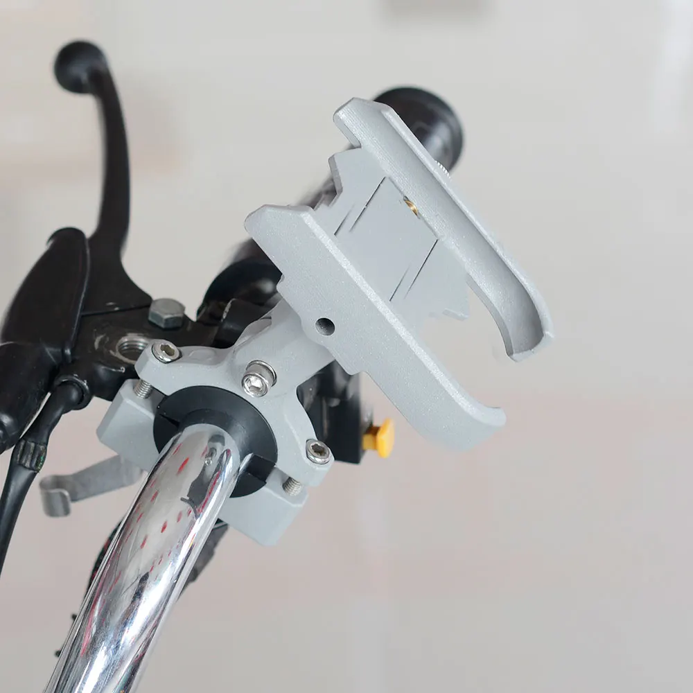 Aluminum Alloy Motorcycle Phone Holder Bicycle Phone Holder Bike Handlebar Support Moto Mount For 2.36"-4.25" Width Devices