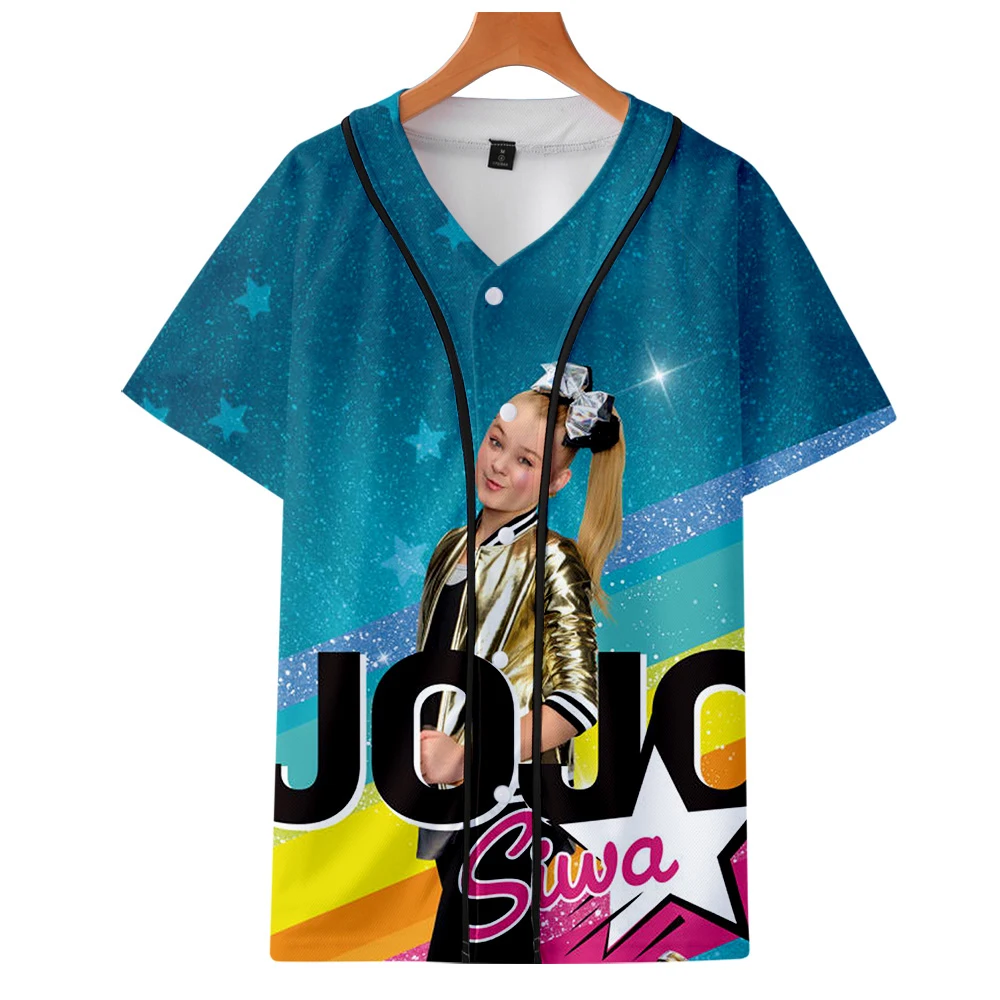 JOJO SIWA печатных 3D футболки Бейсбол для женщин/мужчин модные летние с коротким рукавом футболки Лидер продаж мода уличная одежда