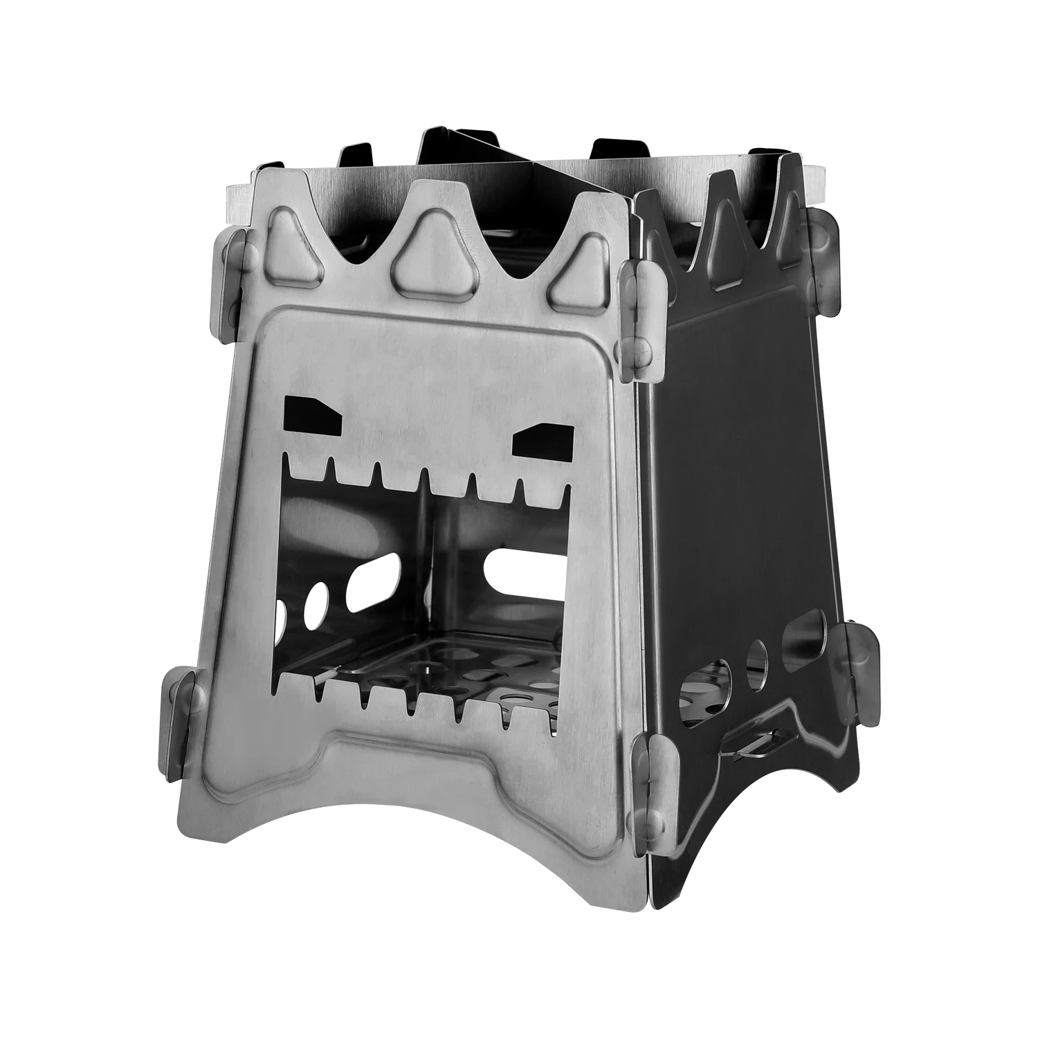 Portable Camping Titanium Stove Wood Stove Outdoor Furnace Picnic Ultralight Folding Cooking Detachable Stoves Camping Equipment