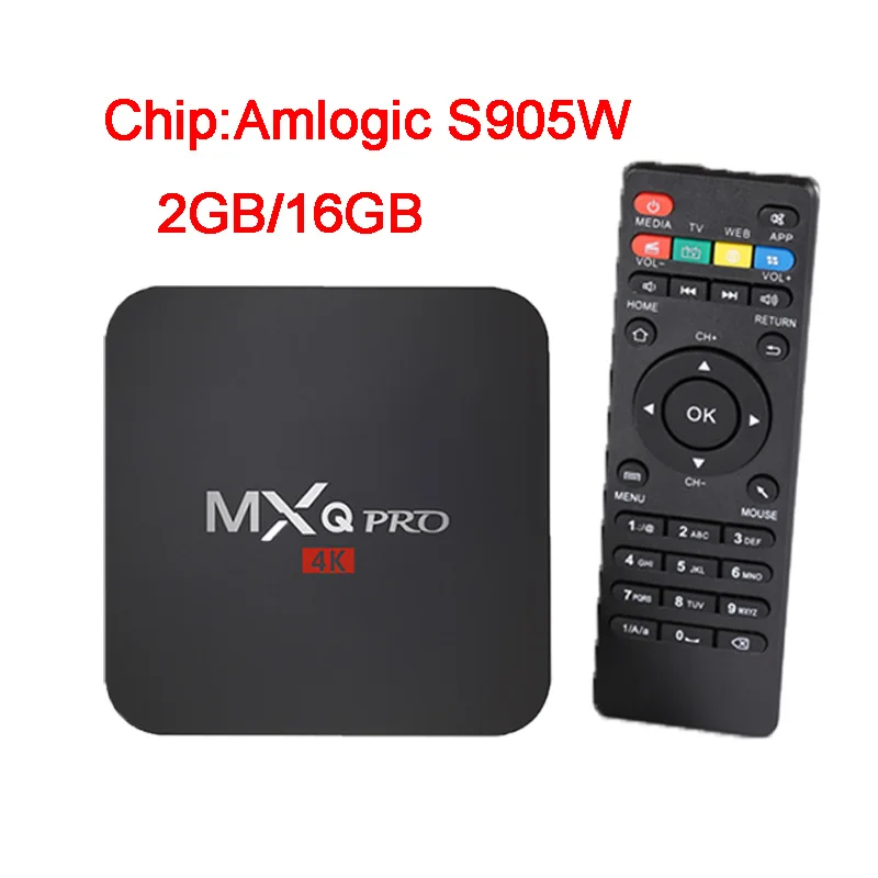 S905W 2GB 16GB MXQ pro 4k Android tv Box 7,1 RK3229 1G8G Amlogic S905W 2GB16GB HD 3D 2,4G WiFi Brasil Google Play Youtub медиаплеер V88 - Цвет: S905W 2GB 16GB