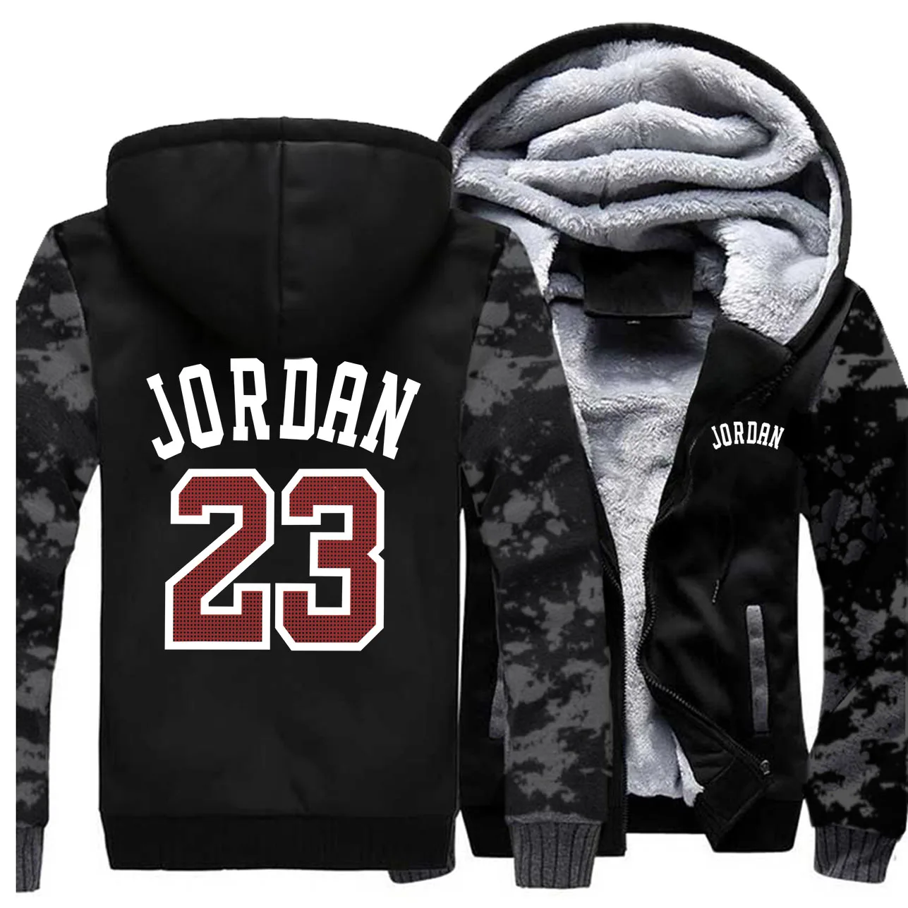 Vintage Gray 6 Лидер продаж Jordan 23 камуфляжная толстовка мужские модные куртки пальто повседневная Осенняя спортивная одежда зимняя флисовая верхняя одежда хип-хоп Уличная одежда - Цвет: Vintage Gray 6