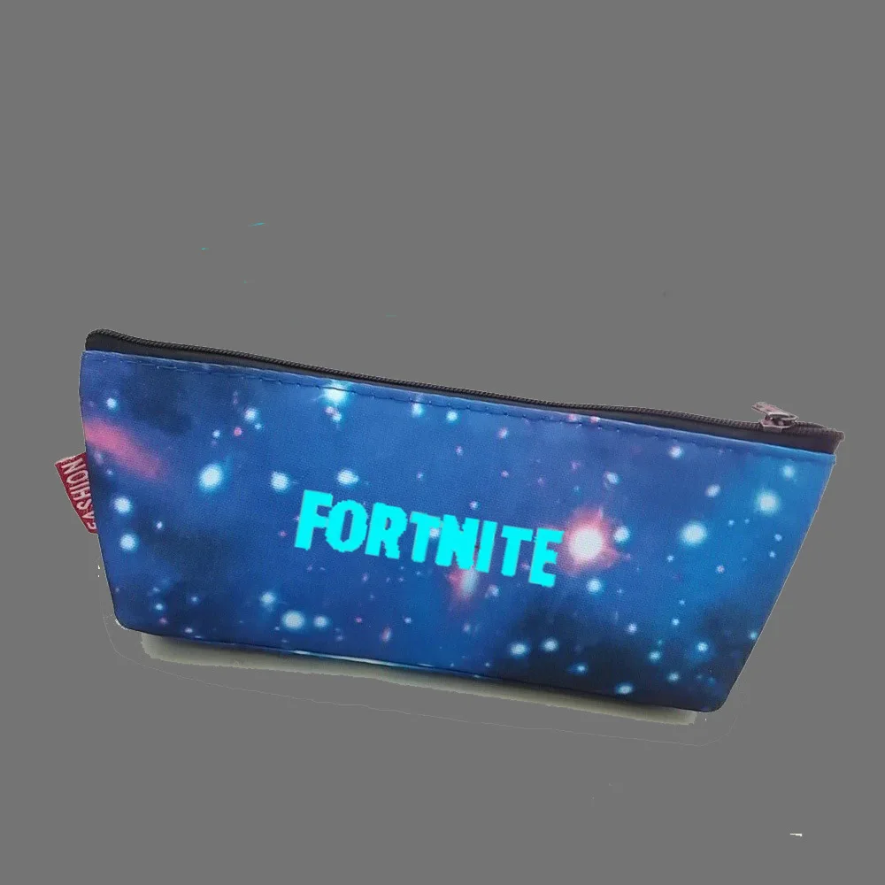 

Foreign Trade Night Light Bag Fortnite Zipped Pencil Bag Primary School STUDENT'S Learning Stationery Box Clutch Purse