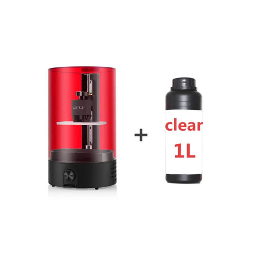Clear and Printer Высокая точность 3d принтер уф смолы Impresora 3d Off-line печать Lcd/Sla настольный 3d принтер - Цвет: Clear and Printer