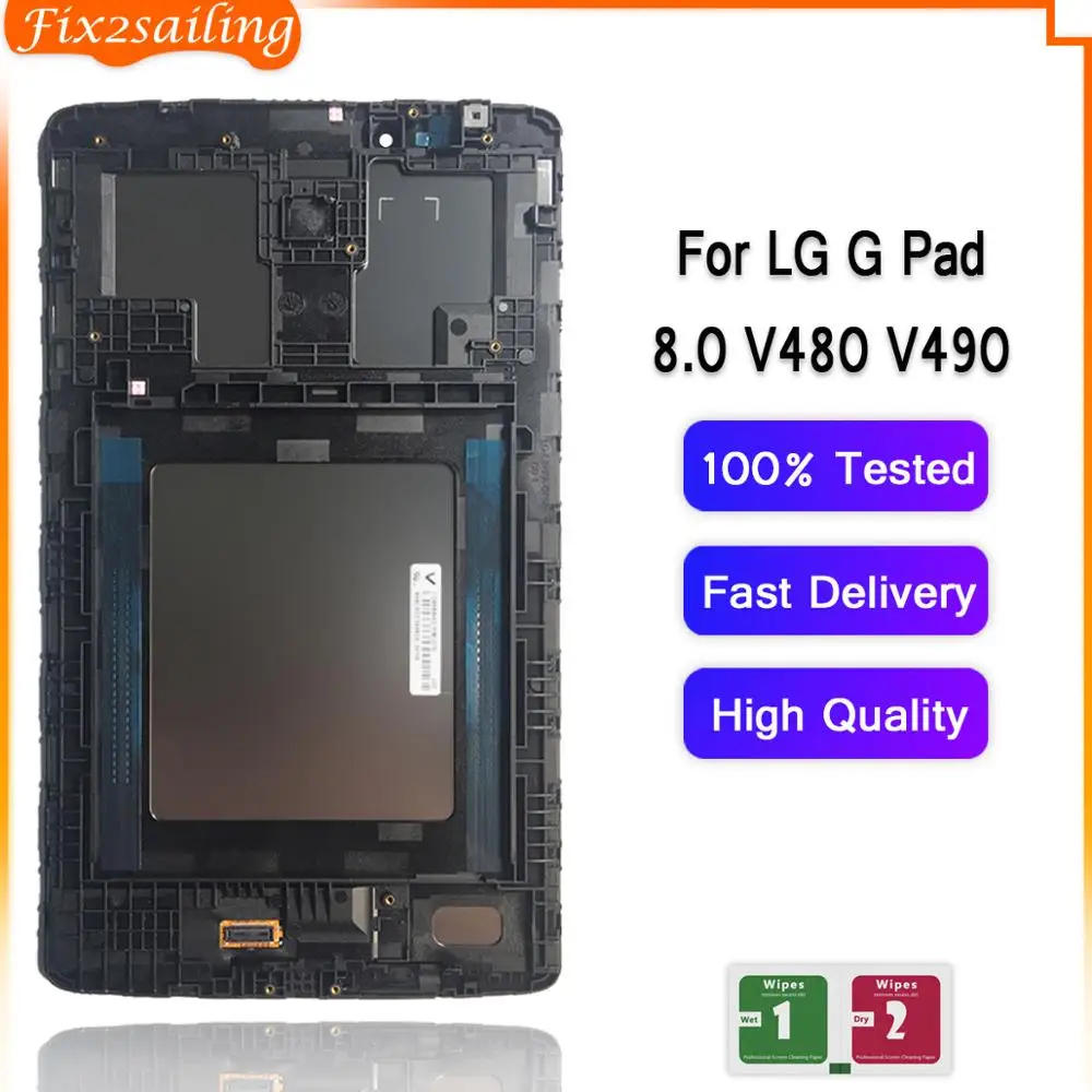 ЖК дисплей fix2sail для LG G Pad 8 0 V480 V490 сенсорный экран дигитайзер панель стеклянный