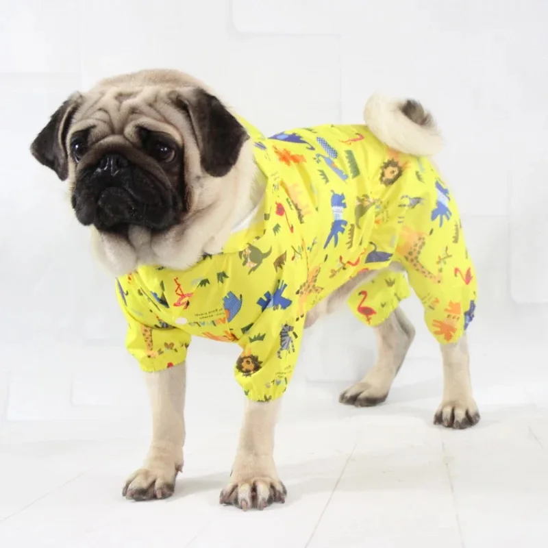

Dog Raincoat Jumpsuit Waterproof Clothing for Dog Rain Jacket Schnauzer Pug French Bulldog Welsh Corgi Clothes Pet Outfit