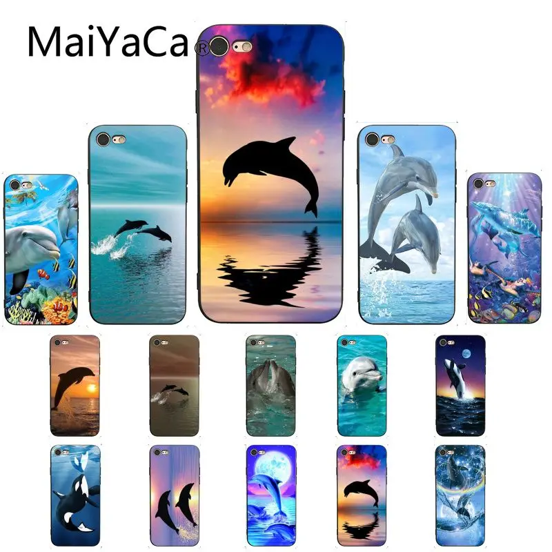 Мягкий чехол для телефона MaiYaCa из ТПУ с изображением морского животного дельфина