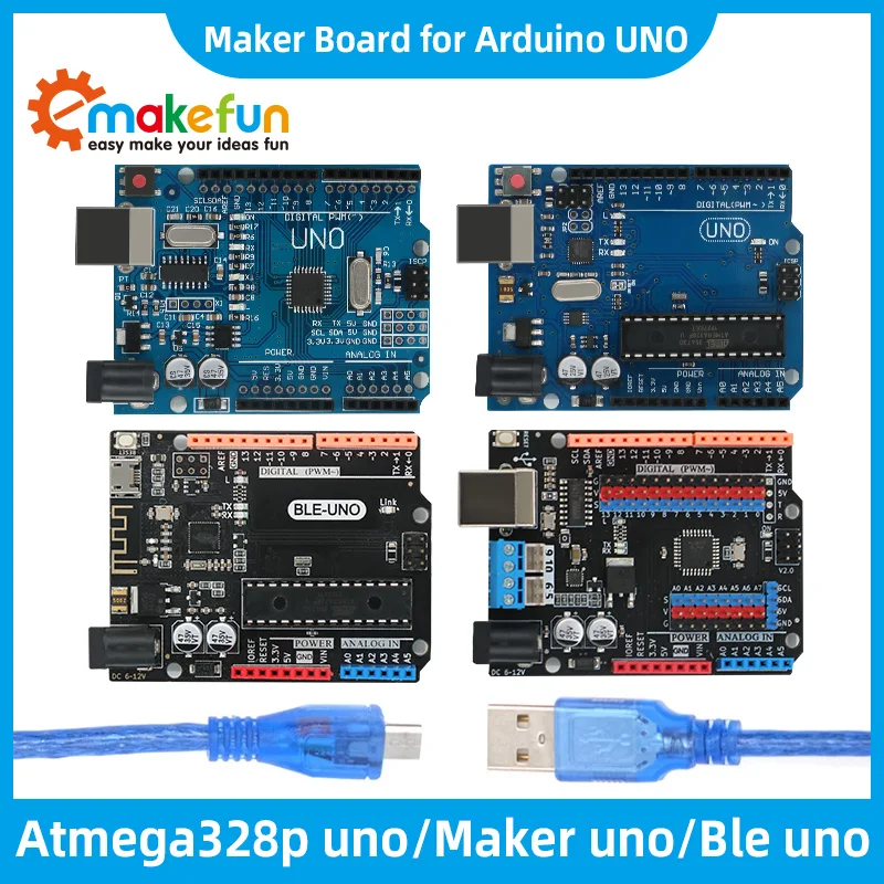 Плата Emakefun для Arduino Uno R3 ATMEGA328P/CH340/TI CC2540 чип с Bluetooth плата разработки интерфейса