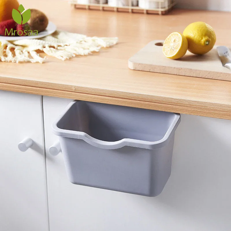 Kitchen Cabinet Door Hanging Trash Can Convenient Kitchen Waste Garbage Container Kitchen Mother Good Helper Storage Container