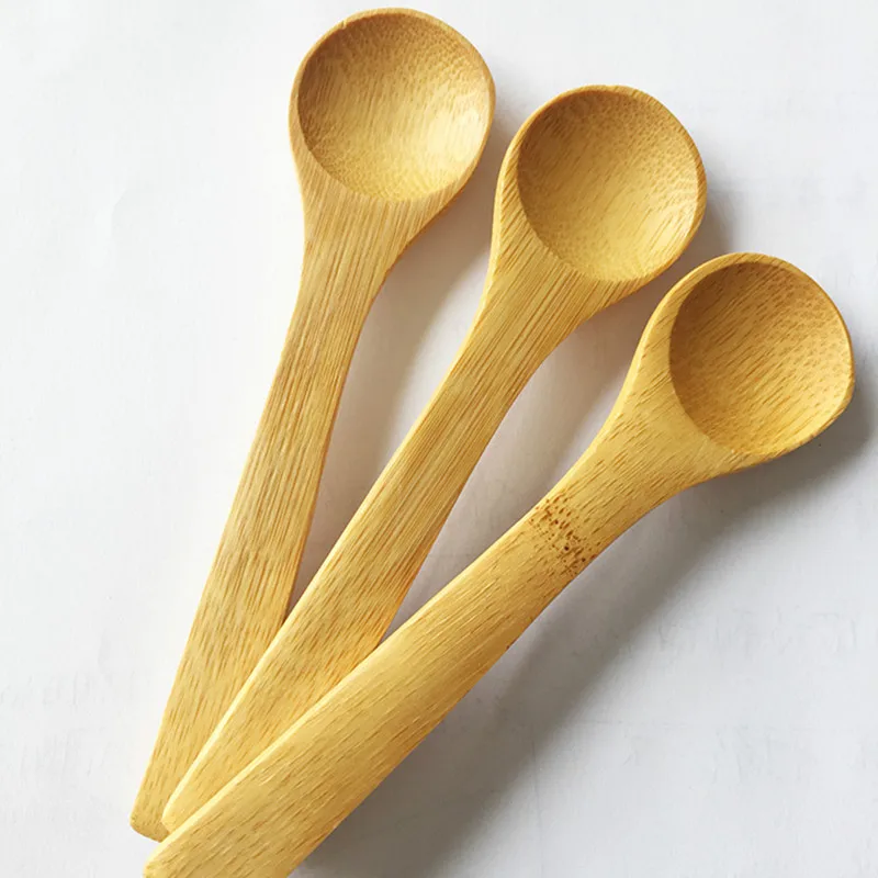 50 шт. деревянные бамбуковые ложки|spoon silver|spoon brakesspoon love |