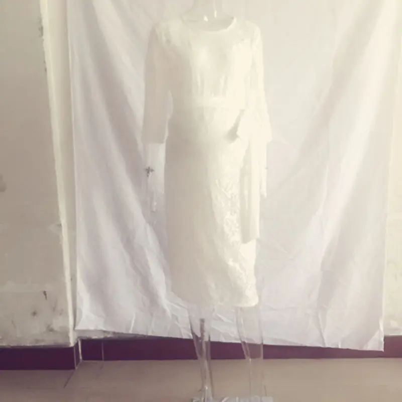 Maternity Dress Maternity Photography Props Lace Sexy Knee Length Dress Elegant Pregnancy Photo Shoot Women Maternity Lace Dress