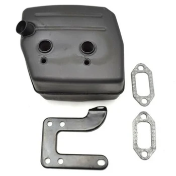 

Replacement Chainsaw Exhaust Muffler Kit For Husqvarna 61 66162266268268272 Garden Power Tools Bracket Gaskets Plates