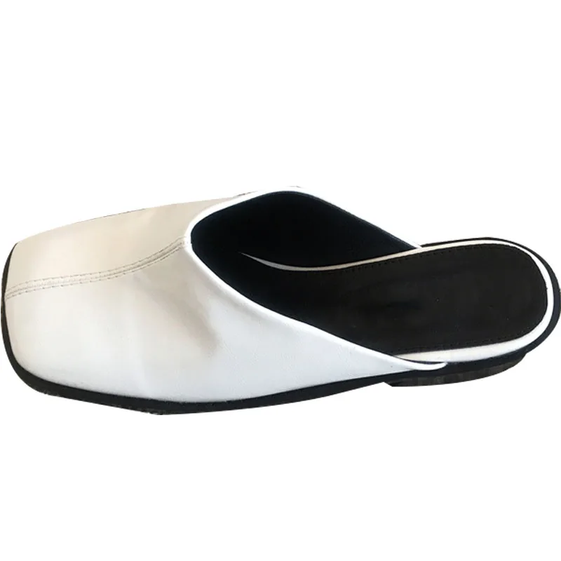 Mules con Mango para mujer, zapatillas de tacón bajo grueso, deslizantes,  informales, elegantes, para Primavera, 2021 - AliExpress Calzado