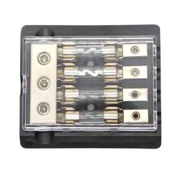 

4-Way Standard Circuit AGU Fuse Board Holder Fuse Box Fuse Block for Car RV