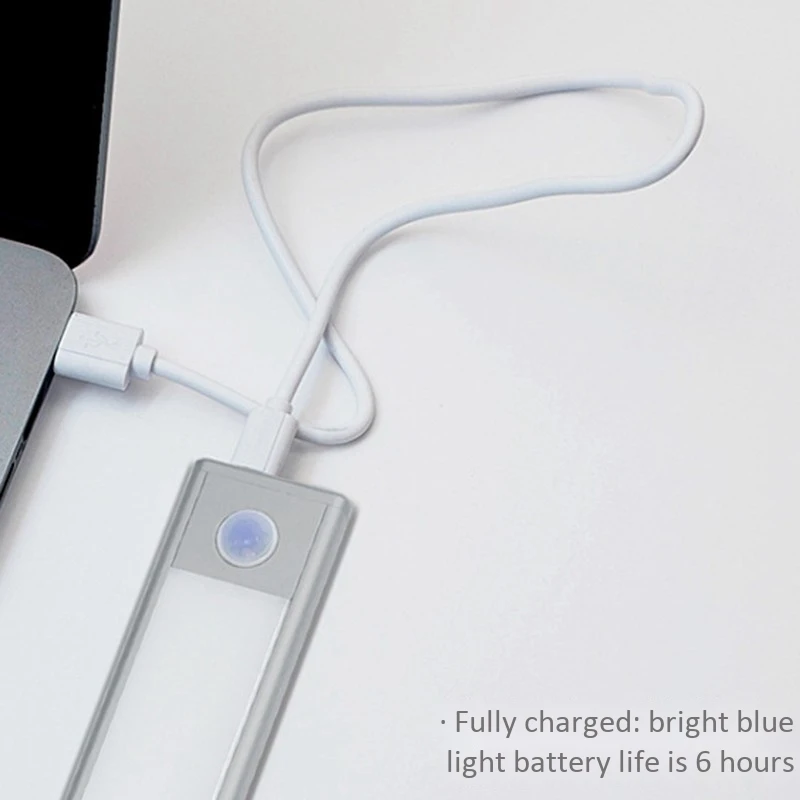 Лучший PIR датчик движения светодиодная подсветка под шкаф USB Перезаряжаемый шкаф ночной Светильник для кухни домашние настенные лампы