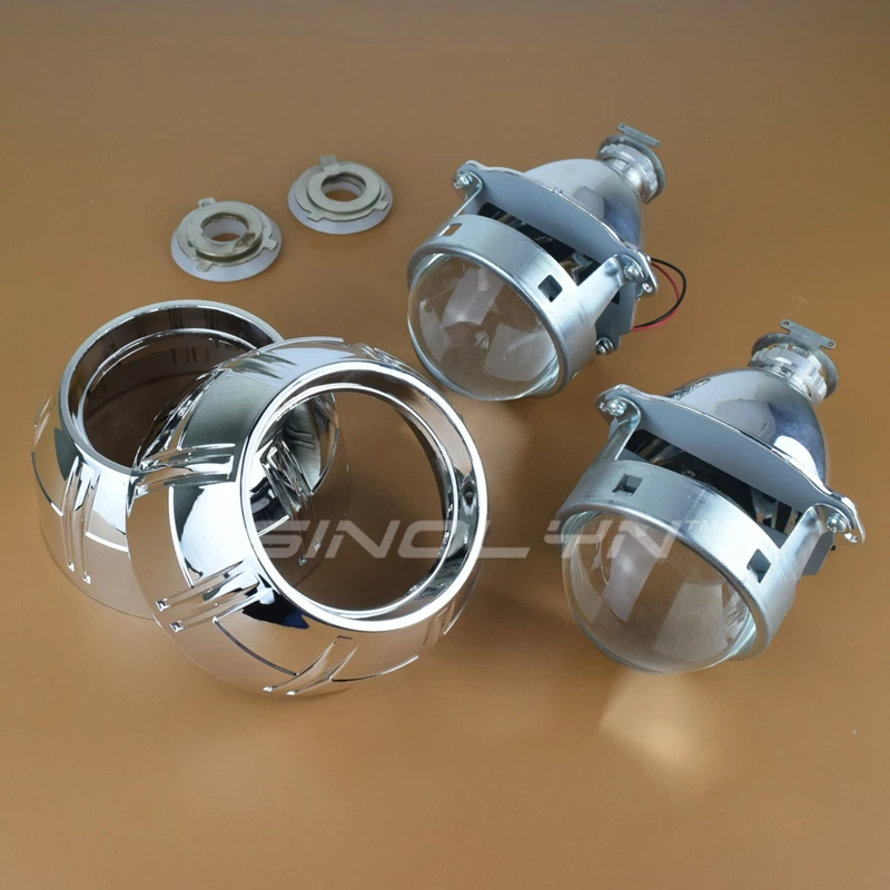 Sinolyn 3.0 Inch Bi-xenon Lenses For Peugeot 307 408 308 Halogen Headlight  H1 Xenon Projector Lenses Headlamp Car Accessories