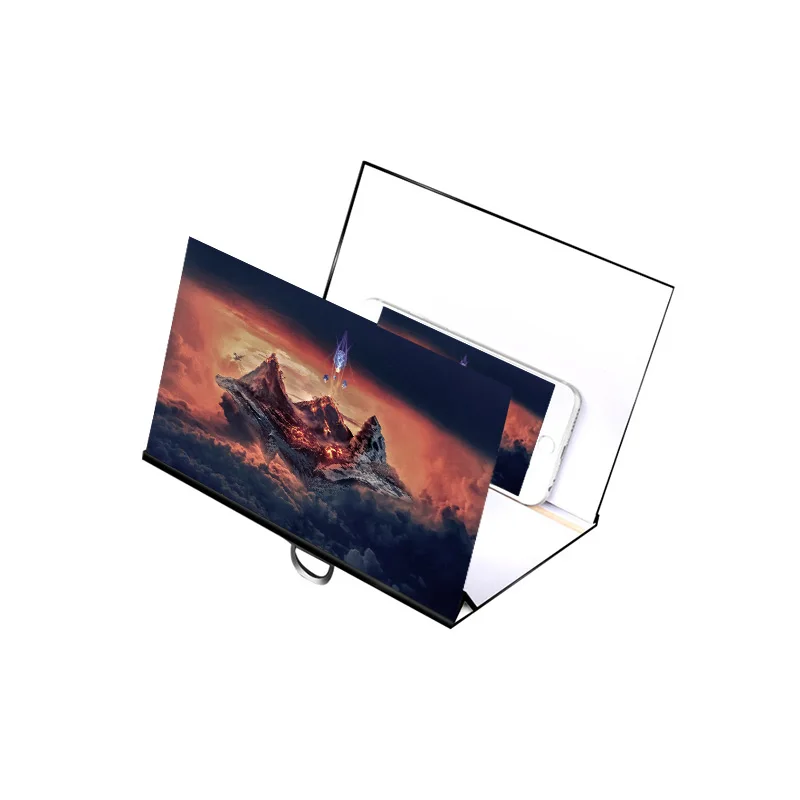 

HD Optical Mobile Phone 3D Screen Video Magnifier 8 Inch Bracket Enlarged Desktop Smartphone Movie Amplifying Projector Stand