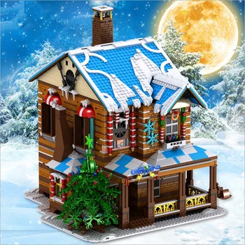 

3693pcs+ mouldking 16011 Architectural technology series Christmas House Christmas gift gifts for children