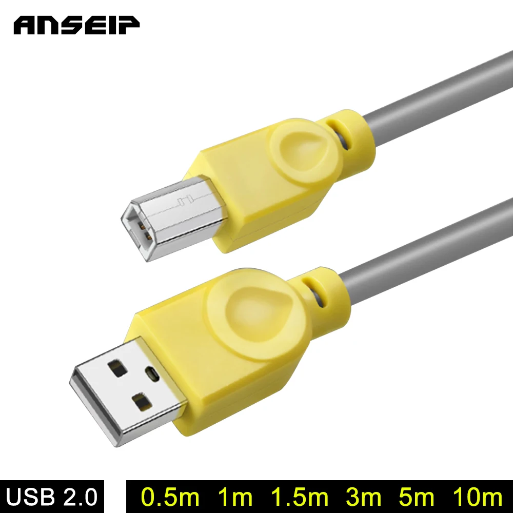 Кабель для принтера ANSEIP USB 2 0 со штекером типа A на штекер B кабель синхронизации
