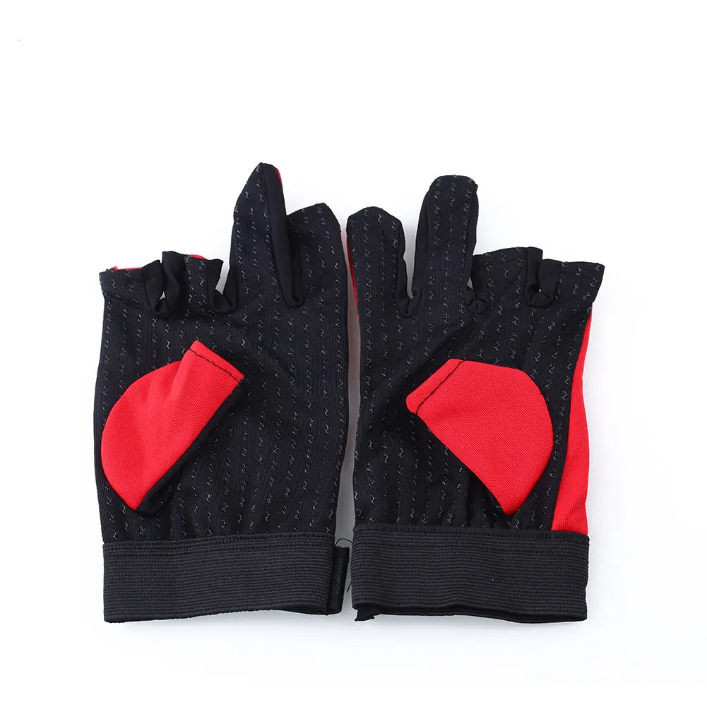 Водонепроницаемые Нескользящие нескользящие перчатки для взрослых с 3 вырезами, спортивные перчатки для рыбалки