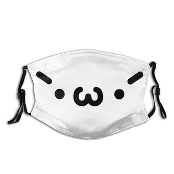 

Shachine Face Non-Disposable Mouth Face Mask with Filter Cute PM2.5 Anti Haze Dust Mask Protection Cover Respirator Mouth Muffle