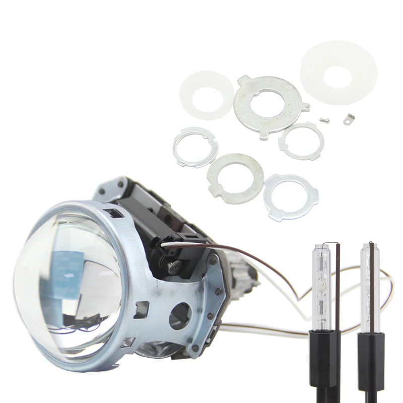

SHUOKE 3.0 Inch Mini Bi-xenon Car HID Headlights Projector Lens 21.5mm H1 12V 35W Bulb Retrofit Hi/Lo Beam 2PCS New car light