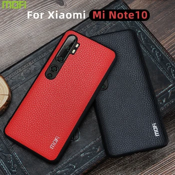 

For Xiaomi Mi Note 10 Case Mofi For Xiaomi Note 10 Case Leather Back Cover Business Protector Glove For Xiaomi Mi Note10 Case