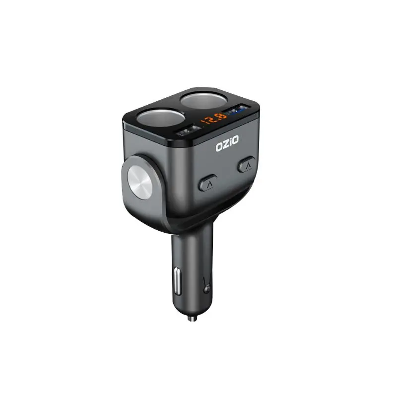 12V автомобильный прикуриватель USB Dual Зарядное устройство QC 3,0 USB Quick Charge Мощность адаптер H4GC - Название цвета: Черный