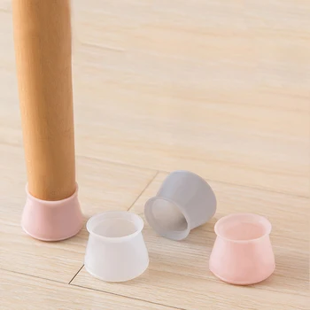 

Table Chair Leg Silicone Cap Pad Furniture Non-slip Table Feet Cover Floor Protector Foot Protection Bottom Cover Pads