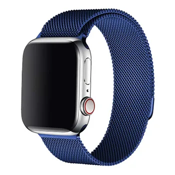 

Metal Magnetic Loop strap for apple iwatch band 38mm 40mm mesh belt bracelet wrist bands for iphone watch 1 2 3 4 5 series