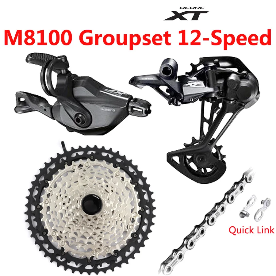 SHIMANO DEORE XT M8100 набор групп MTB горный велосипед 1x12-Speed 51T SL+ RD+ CS+ HG M8100 переключатель заднего хода