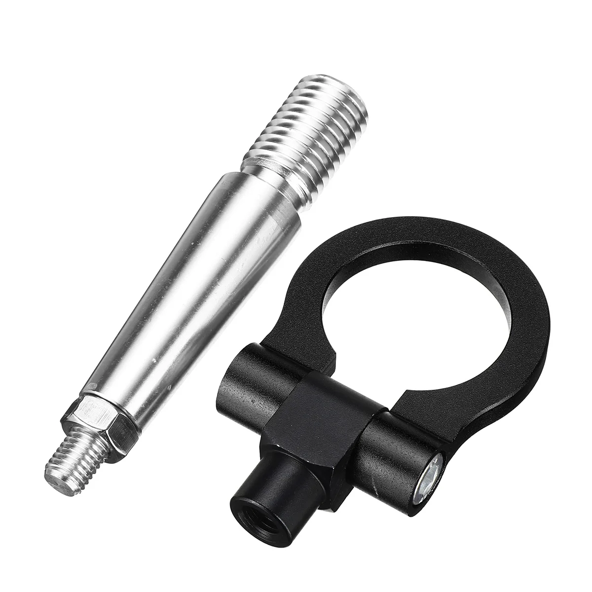 Black/Red/Blue Towing Bar For Car Track Racing CNC Tow Ring Hook Kit For Mitsubishi Lancer EVO X 10 2008- Trailer Towing Bar