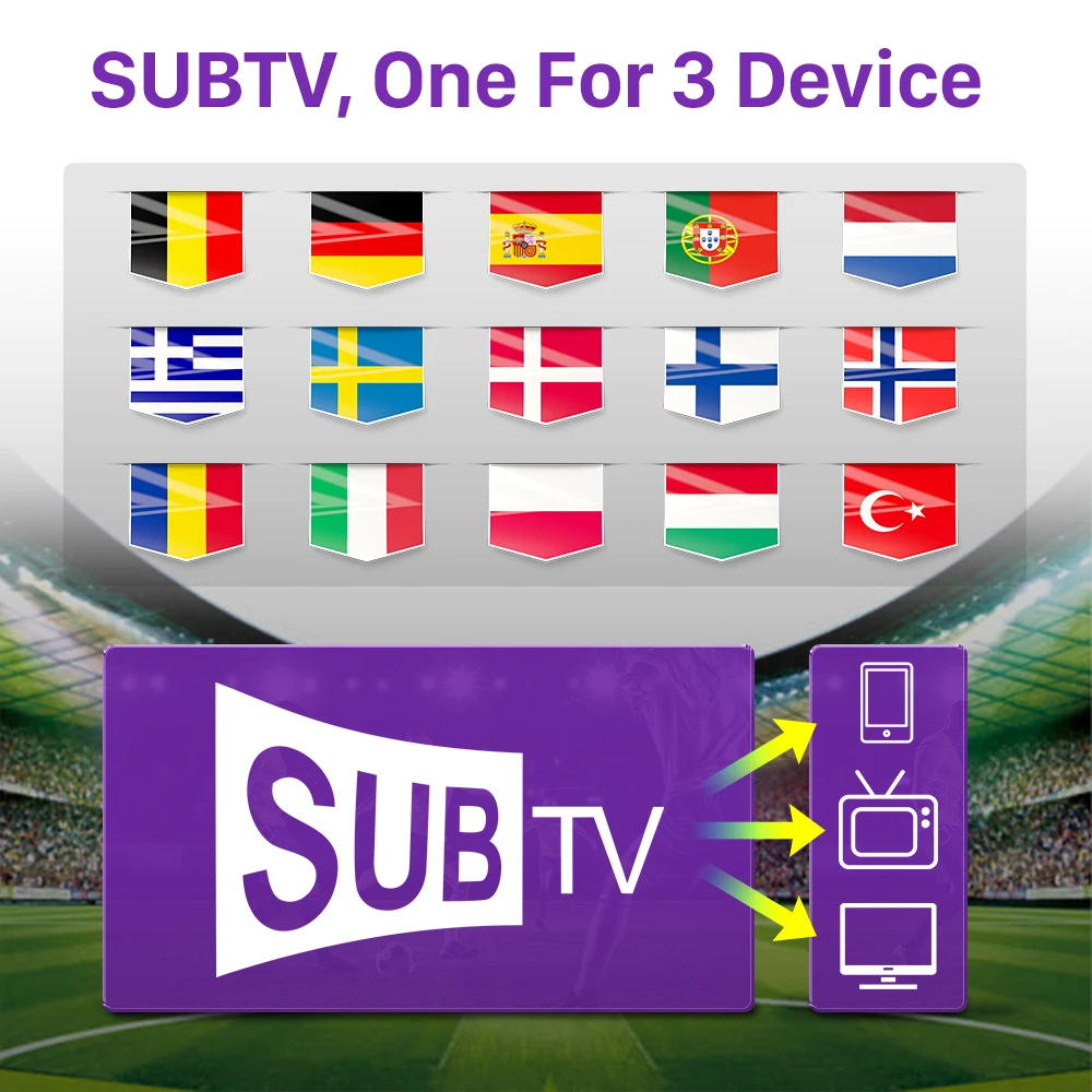 SUBTV IP Spian belgique Portugal allemagne albanie tchèque Android TV M3u Smart IP italie suède TV aucune application incluse 1 pour 3 appareil FHD | AliExpress