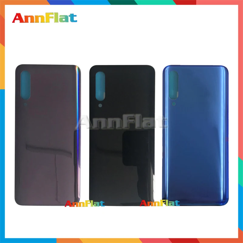 Высокое качество для Xiaomi mi 9 mi 9 задняя крышка батарейного отсека задняя крышка стекло с клейкой заменой