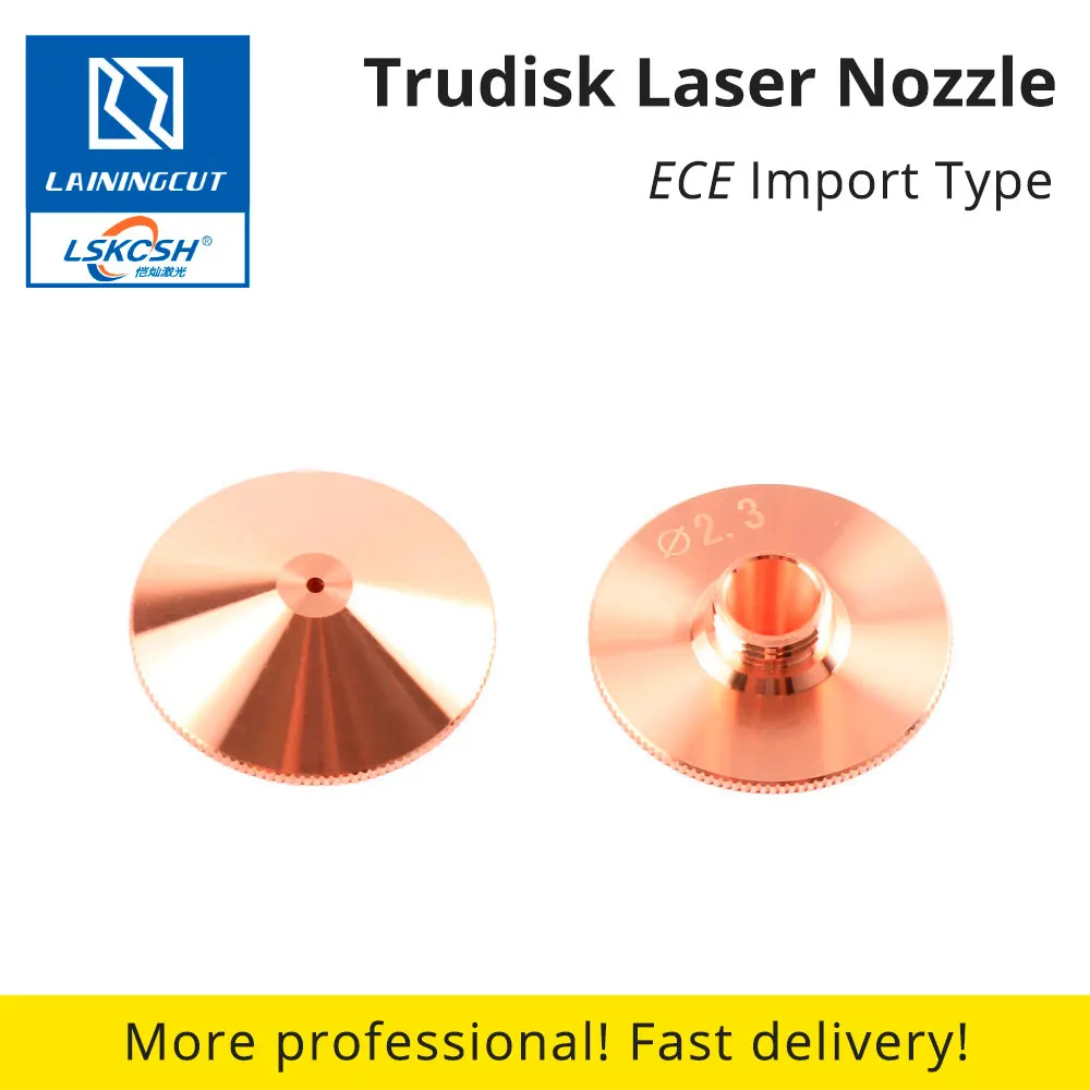 LSKCSH 50 шт./лот Trudisk ECE волоконная насадка для лазерной резки dia.24 мм h10мм M8 Caliber0.8-2,7 для Trumatic медь Тип импорта 0124561