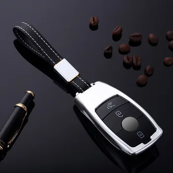 

Aluminium Alloy Car Key Cover Shell Case Holder For Mercedes For Benz E Class W213 E200 E260 E300 E320 Car-Styling key case