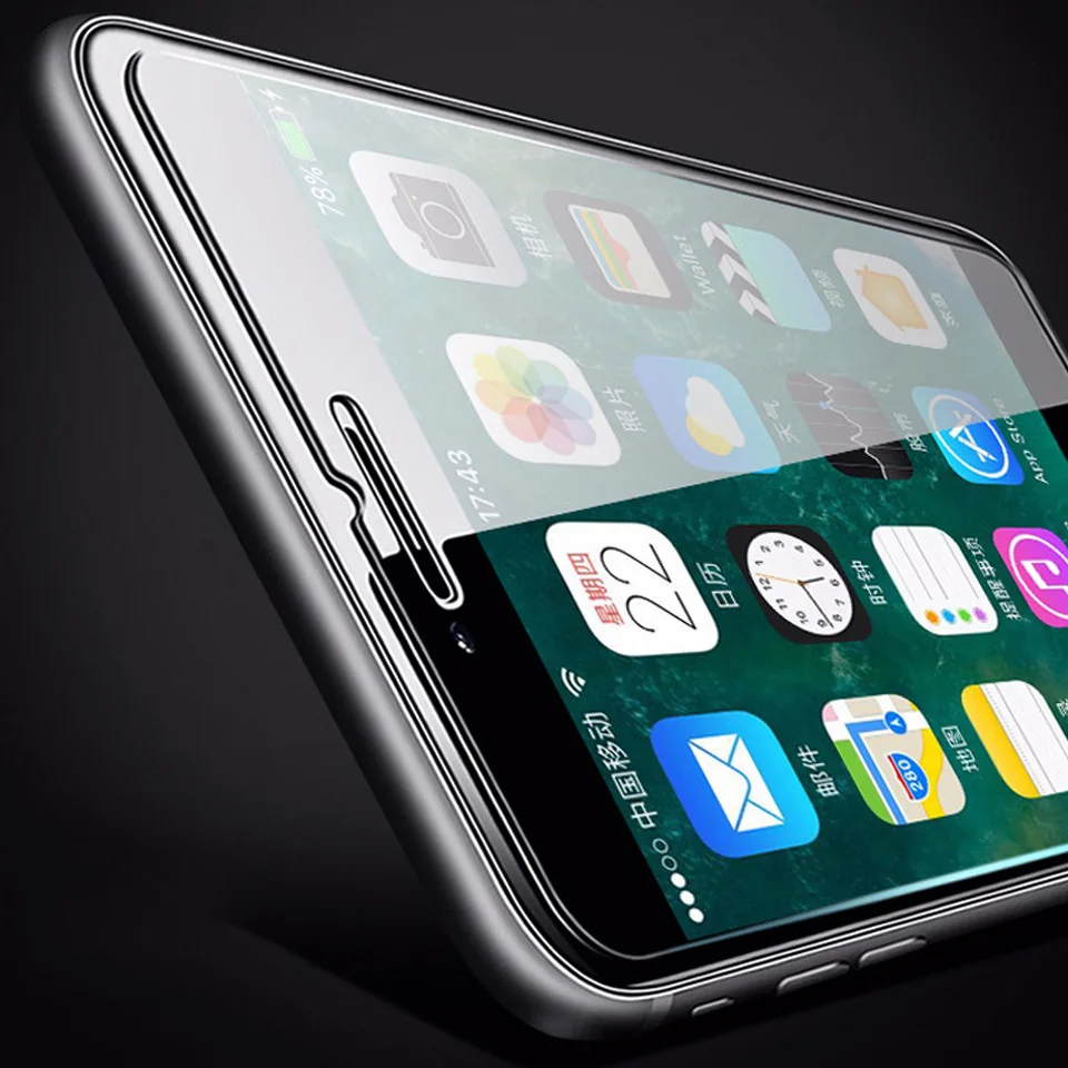 100Pcs/Lot HD Tempered Glass For iPhone 12 11 13 14 15 Pro Max  XR X XS MAX 6 7 8 Glass Explosion-Proof Screen Protector Film