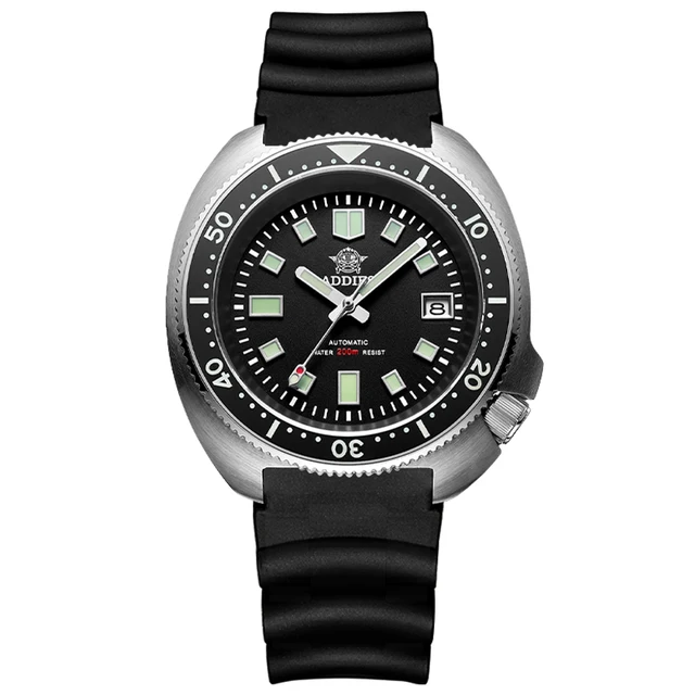 Addiesdive Automatic Watch Men Sapphire Crystal Stainless Steel NH35  Automatic Mechanical Men's Watch 1970 Abalone Dive Watch|Sports Watches| -  AliExpress