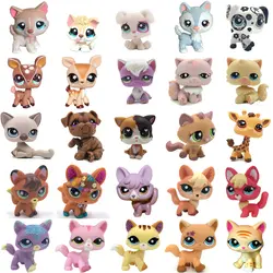 Редкие pet shop lps игрушка стоящая короткошерстая кошка рисунок оригинальный котенок щенок хаски собака littlest коллекции животных Бесплатная