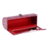 Soft PU Leather Alligator Textured Lady Lipstick Holder Case with Mirror 3
