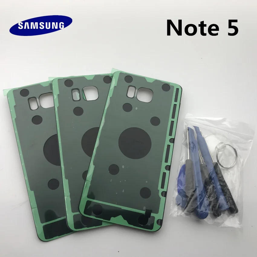 samsung Galaxy Note 5 N920 n920f Задняя крышка батареи 3D стекло Корпус Крышка для samsung Note5 дверь задний Чехол Замена