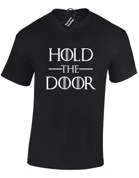 

HOLD THE DOOR HODOR MENS T SHIRT GAME OF TYRION KHALEESI THRONES JON SNOW CROWS