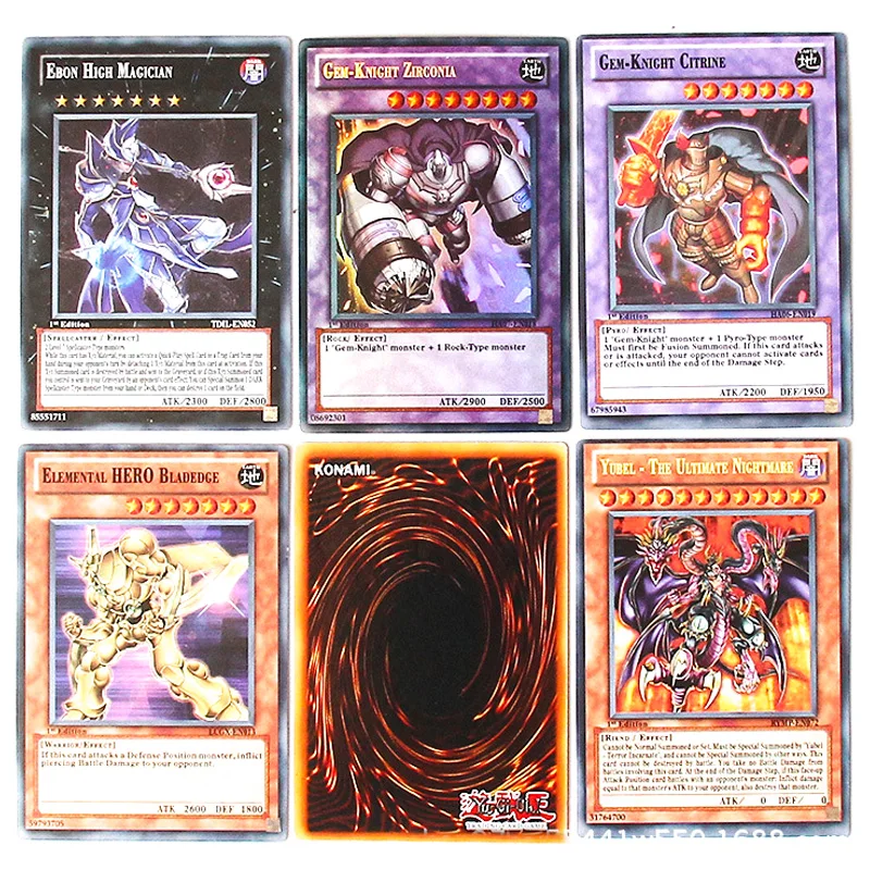 TCG OCG English Yu Gi Oh Board Game Table Cards Toys Collections 216 Cards Deck For Children Christmas Gifts