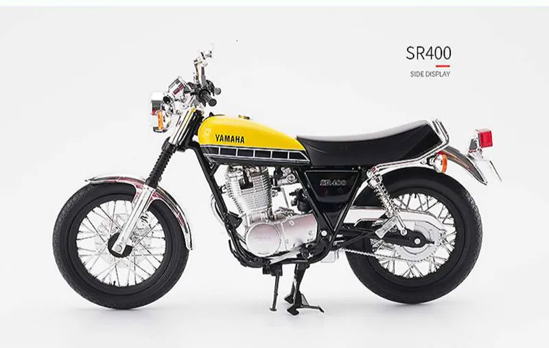 1:12 Sr 400 500 мотоцикл Сплав ABS локомотив детские игрушки коллекция дисплей мебель