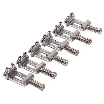 

6pcs Metal Roller Saddles for Single Tremolo System Electric Guitar