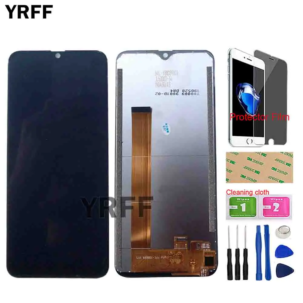 

6.09'' Mobile LCD Display For Oukitel C15 Pro LCD Display Touch Screen Panel Assembly Repair Parts Tools Adhesive Protector Film