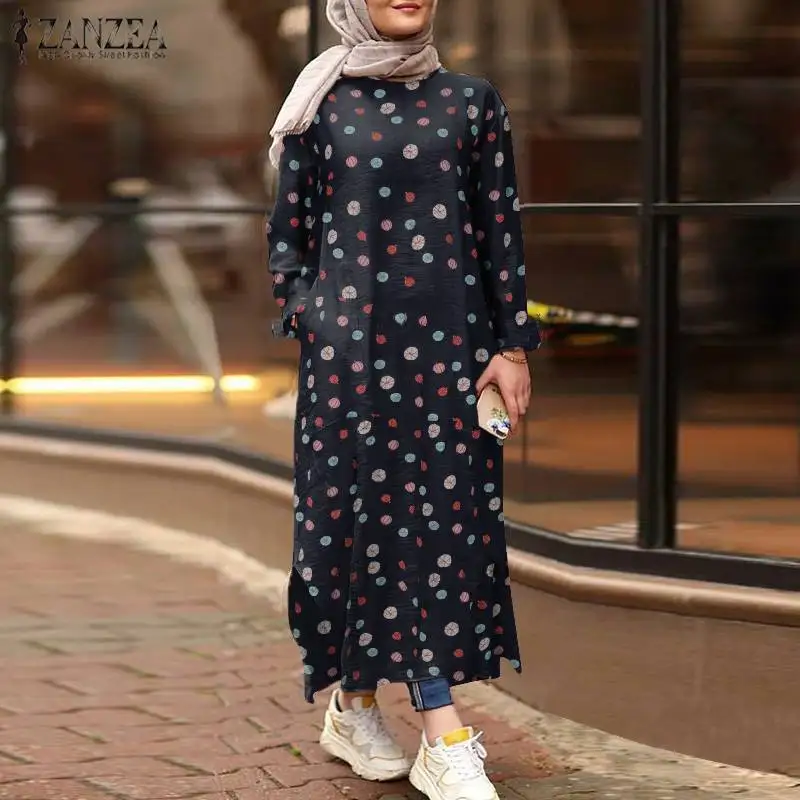 manga comprida solta, hijab na Turquia, vestido kaftan, moda outono, 2023